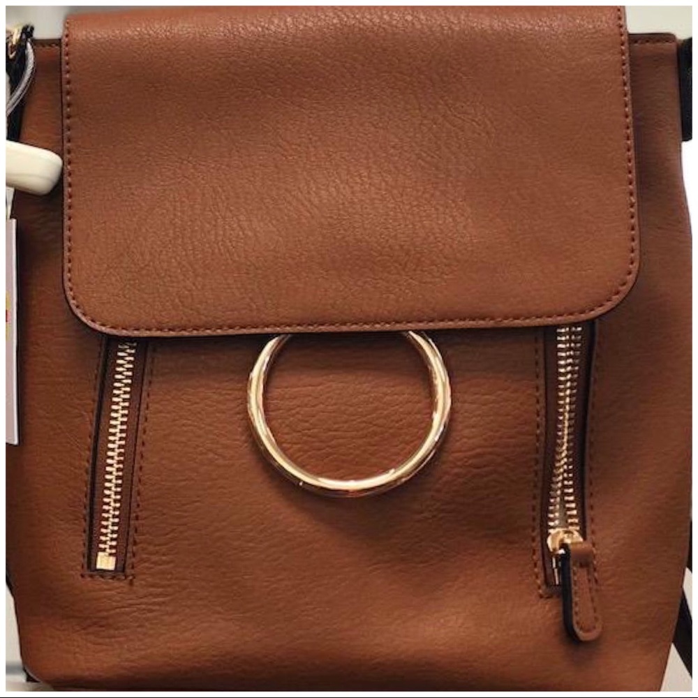 LC Lauren Conrad Saddle Tan Convertible Backpack - Picture 2 of 6